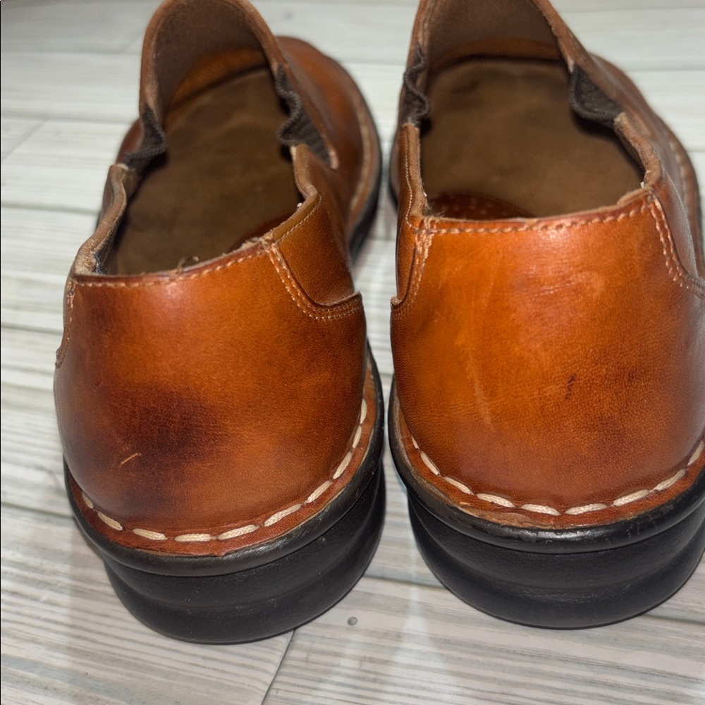 Born Men’s Brown Cognac Leather Shoe Casual Slip On Size 8 - Picture 4 of 8
